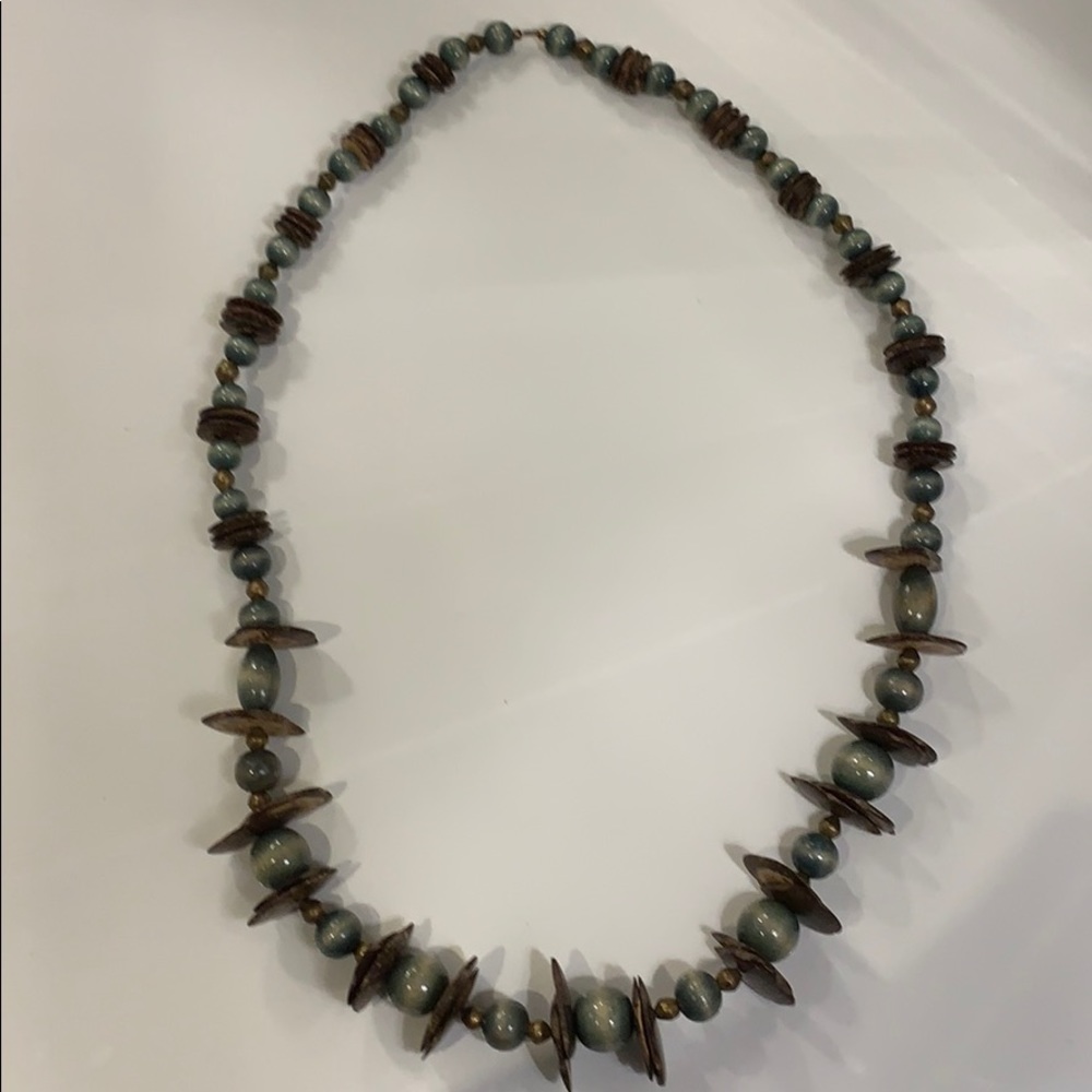 Beautiful one of a kind hand made wood necklace